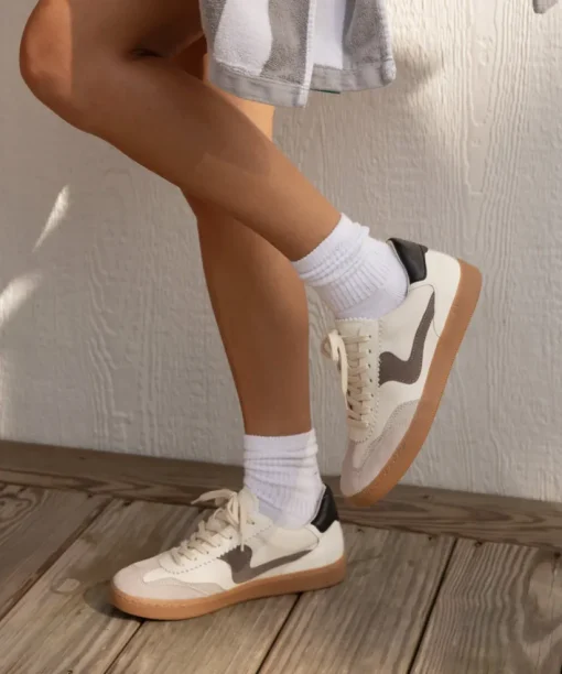 NOTICE SNEAKERS WHITE GREY LEATHER