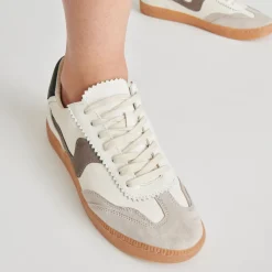 NOTICE SNEAKERS WHITE GREY LEATHER