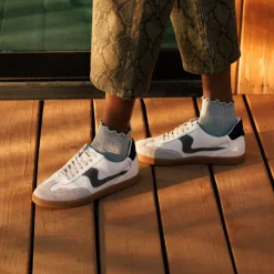 NOTICE SNEAKERS WHITE GREY LEATHER