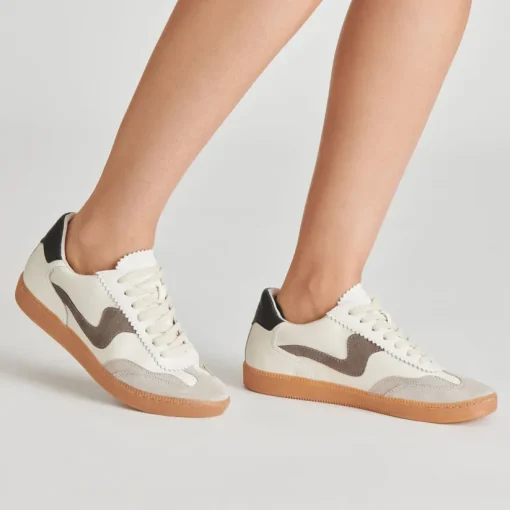 NOTICE SNEAKERS WHITE GREY LEATHER
