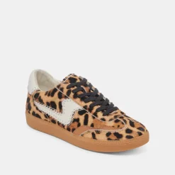 NOTICE STITCH SNEAKERS DK LEOPARD CALF HAIR