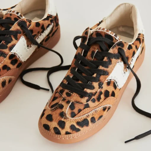 NOTICE STITCH SNEAKERS DK LEOPARD CALF HAIR