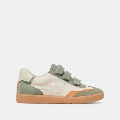 NOTICE VELCRO SNEAKERS OLIVE MULTI CANVAS