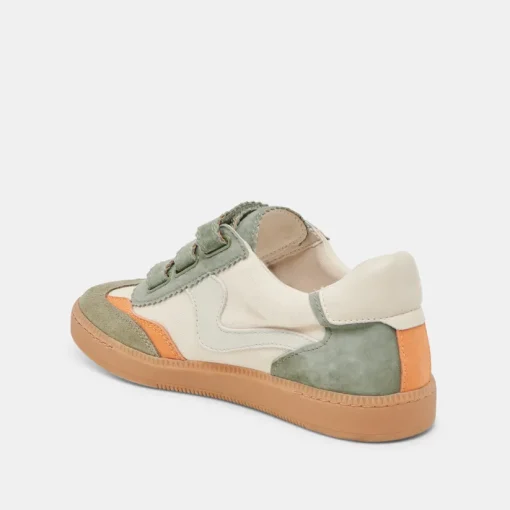 NOTICE VELCRO SNEAKERS OLIVE MULTI CANVAS