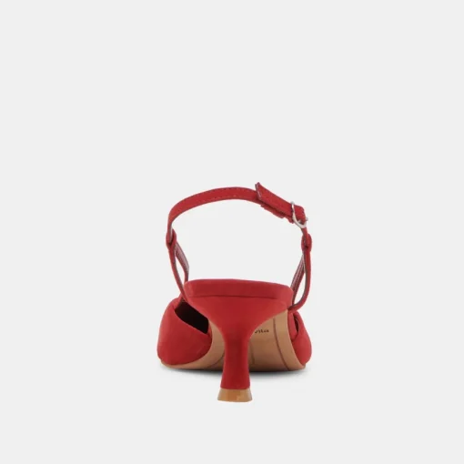 ODELA HEELS CRIMSON SUEDE