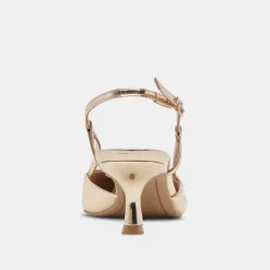 ODELA HEELS LIGHT GOLD STELLA
