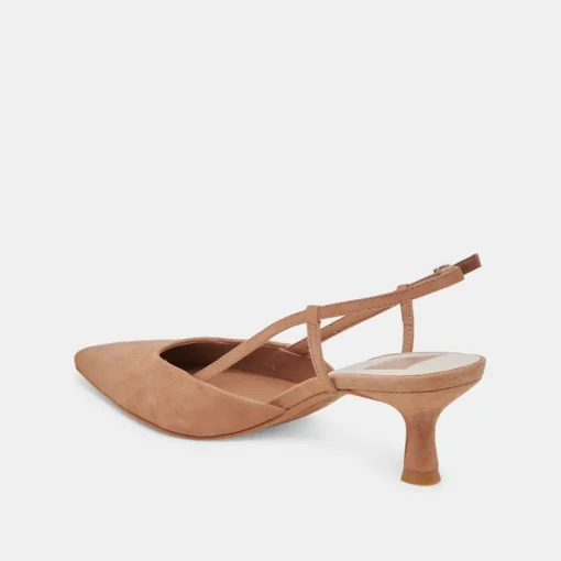 ODELA HEELS TOFFEE SUEDE