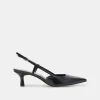 ODELA WIDE HEELS MIDNIGHT CRINKLE PATENT