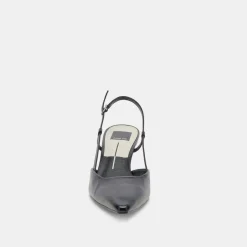 ODELA WIDE HEELS MIDNIGHT CRINKLE PATENT