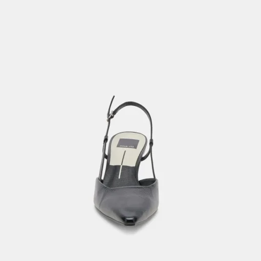 ODELA WIDE HEELS MIDNIGHT CRINKLE PATENT