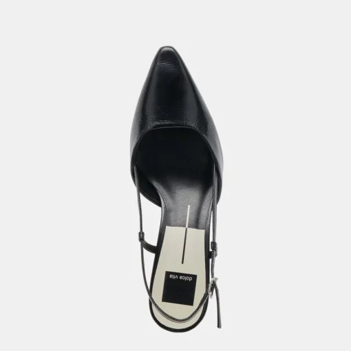 ODELA WIDE HEELS MIDNIGHT CRINKLE PATENT