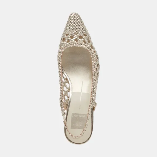 OLYMPA HEELS LIGHT GOLD METALLIC STELLA