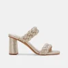 PAILY HEELS LIGHT GOLD METALLIC STELLA SUEDE