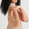 PEARLA SHOULDER BAG GOLD FAUX PEARL