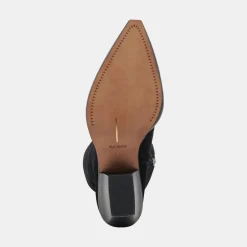 RAJ EXTRA WIDE CALF BOOTS ONYX SUEDE