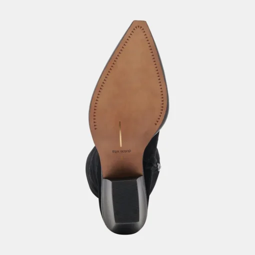 RAJ EXTRA WIDE CALF BOOTS ONYX SUEDE