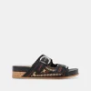 RALLI SANDALS BLACK MULTI KNIT