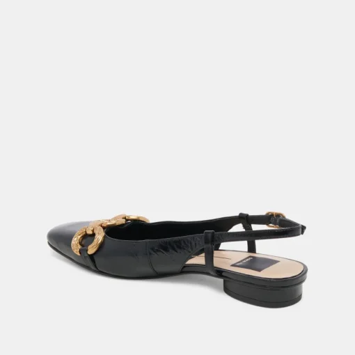 RAMANO FLATS MIDNIGHT CRINKLE PATENT