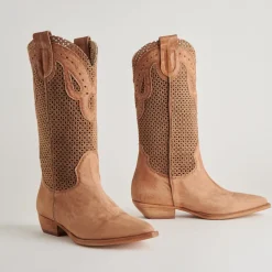 RANCH BOOTS DK BROWN SUEDE