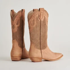 RANCH BOOTS DK BROWN SUEDE