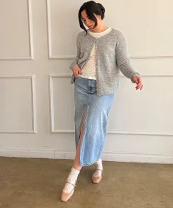 REYES BALLET FLATS TOFFEE SNAKE EMBOSSED