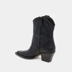 RIMONA WIDE CALF BOOTIES BLACK LEATHER