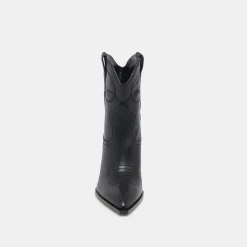 RIMONA WIDE CALF BOOTIES BLACK LEATHER