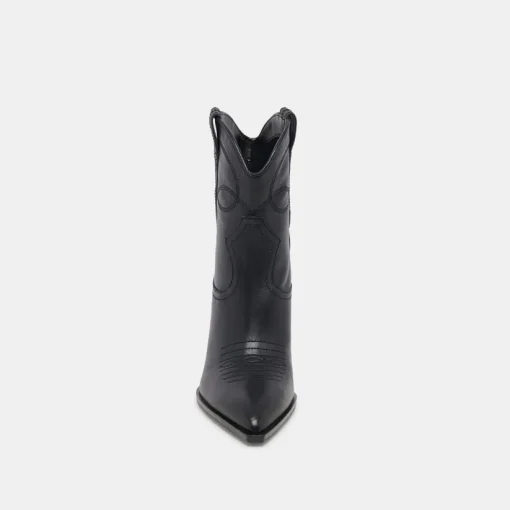 RIMONA WIDE CALF BOOTIES BLACK LEATHER
