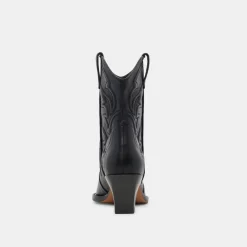 RIMONA WIDE CALF BOOTIES BLACK LEATHER