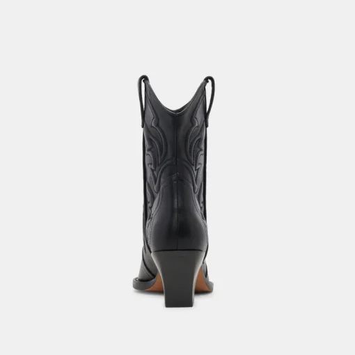 RIMONA WIDE CALF BOOTIES BLACK LEATHER