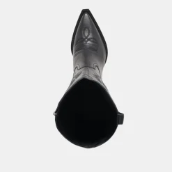 RYATT EXTRA WIDE CALF BOOTS BLACK LEATHER