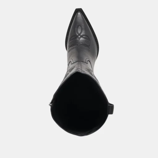 RYATT EXTRA WIDE CALF BOOTS BLACK LEATHER