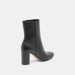 SUZY BOOTIES BLACK LEATHER