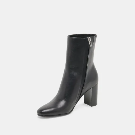 SUZY BOOTIES BLACK LEATHER