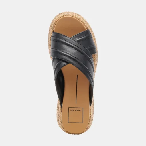 WESLEE SANDALS BLACK LEATHER