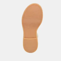 WRILEY SANDALS CREME WOVEN RAFFIA