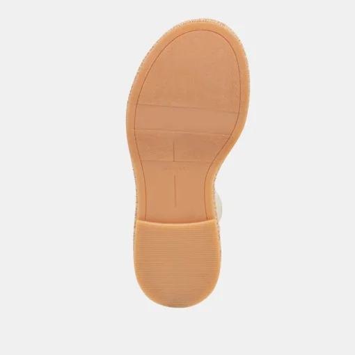WRILEY SANDALS CREME WOVEN RAFFIA