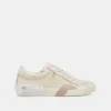 ZINA PLUSH SNEAKERS OFF WHITE WOVEN