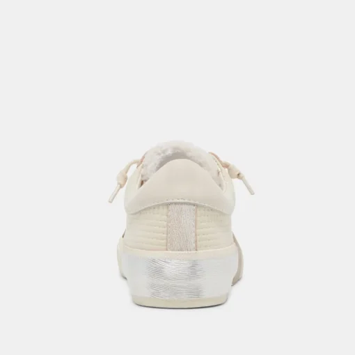 ZINA PLUSH SNEAKERS OFF WHITE WOVEN