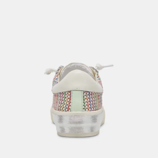 ZINA PRIDE SNEAKERS WHITE MULTI RAFFIA