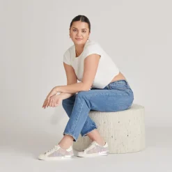 ZINA PRIDE SNEAKERS WHITE MULTI RAFFIA