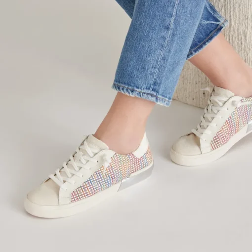 ZINA PRIDE SNEAKERS WHITE MULTI RAFFIA