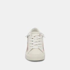 ZINA PRIDE SNEAKERS WHITE MULTI RAFFIA