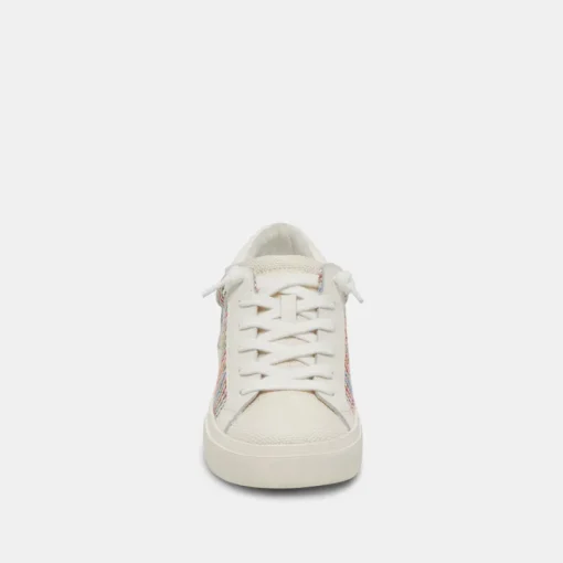 ZINA PRIDE SNEAKERS WHITE MULTI RAFFIA