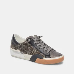 ZINA SNEAKERS BLACK SPOTTED CALF HAIR