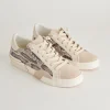ZINA SNEAKERS BLACK WHITE EMBOSSED SNAKE
