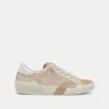 ZINA SNEAKERS SAND EMBOSSED LEATHER