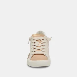 ZINA SNEAKERS SAND EMBOSSED LEATHER