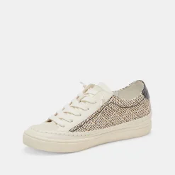 ZOLEN SNEAKERS BLACK NATURAL RAFFIA