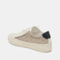 ZOLEN SNEAKERS BLACK NATURAL RAFFIA